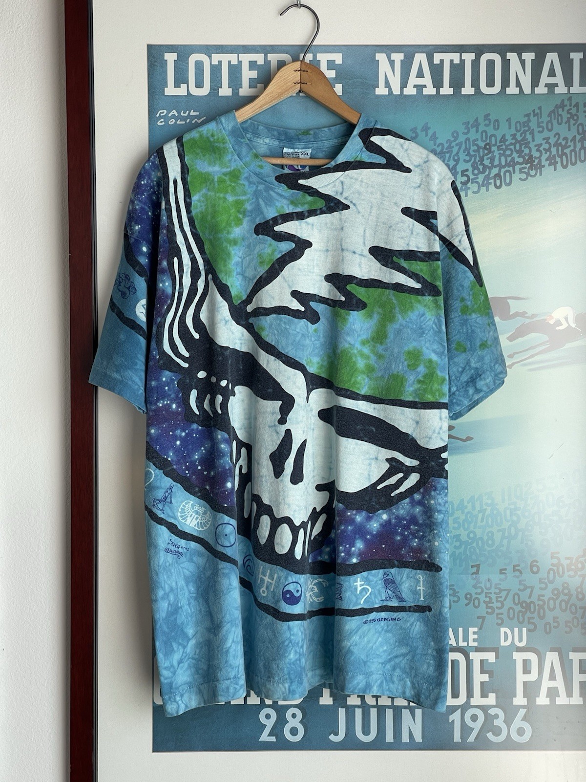 Grateful Dead — Liquid Blue Earth AOP Hippie Tye Dye vintage concert t-shirt
