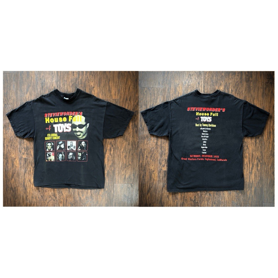 Stevie Wonder — House Full of Toys Tour vintage concert t-shirt