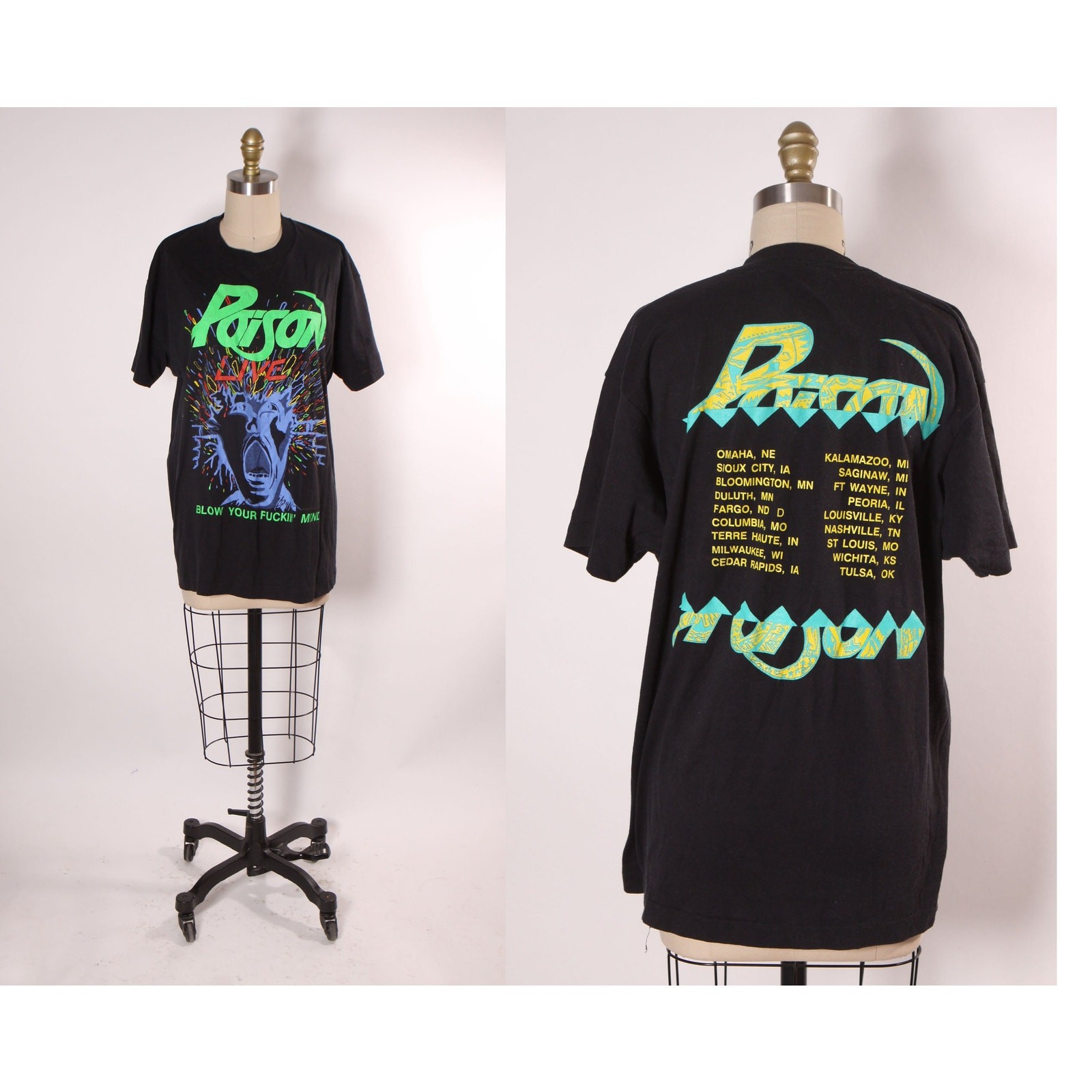 Poison — Live Tour vintage concert t-shirt