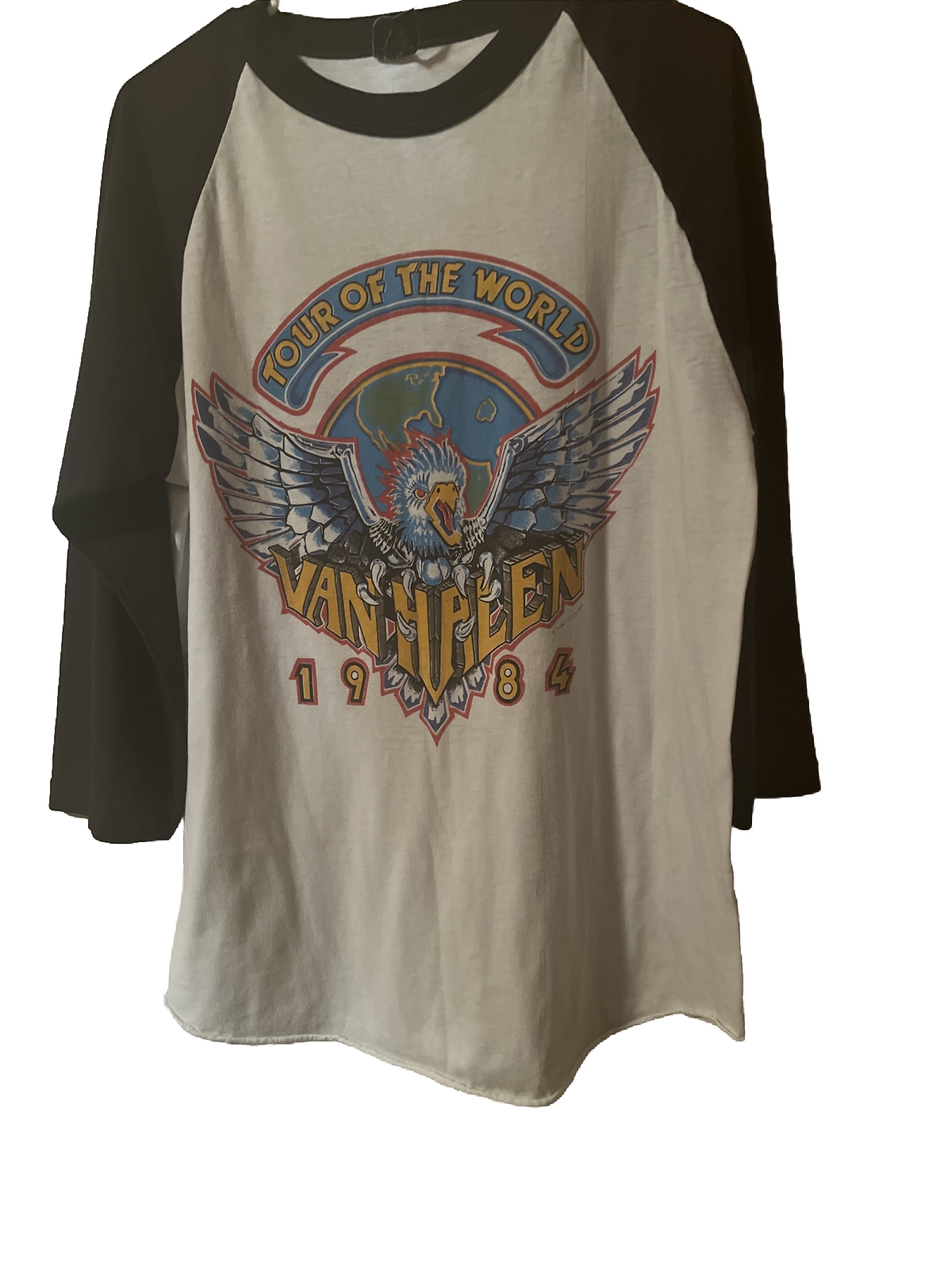 Van Halen — World Tour Raglan vintage concert t-shirt
