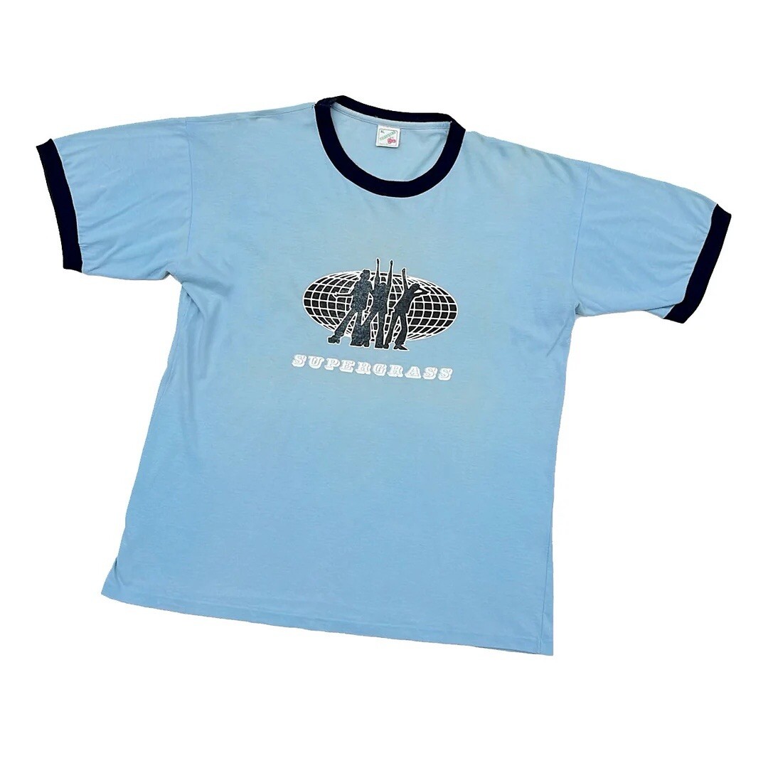 Supergrass — Logo Ringer Tee vintage concert t-shirt